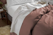 White Fitted Sheet Set: 1 Fitted Sheet & 2 Pillow Cases: 100 % Organic Cotton