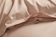 Rose Pink Duvet Cover Set: 1 Duvet Cover & 2 Oxford Pillow Cases: 100% Organic Cotton