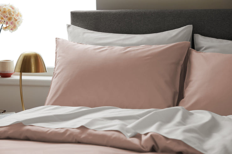 Rose Pink Pillowcase (Set of 2): 100% Organic Cotton