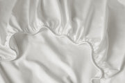 White Fitted Sheet: 100% Organic Cotton