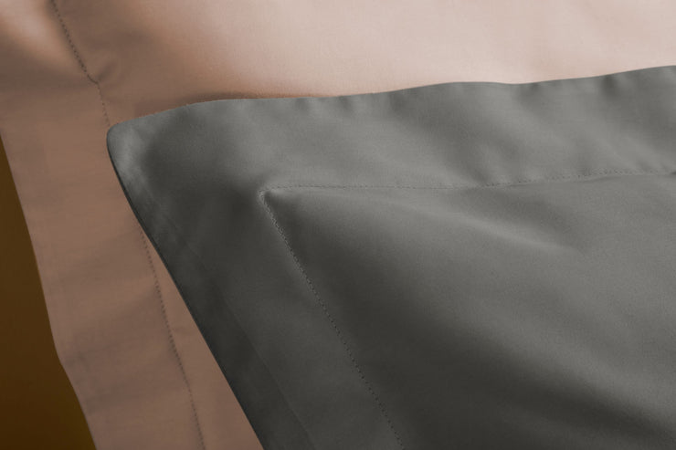 Stone Grey Oxford Pillowcases (Set of 2): 100% Organic Cotton