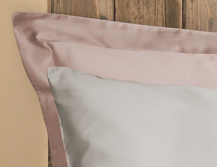 Rose Pink Duvet Cover Set: 1 Duvet Cover & 2 Oxford Pillow Cases: 100% Organic Cotton