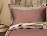 Earthy Pink Duvet Cover Set: 1 Duvet Cover & 2 Oxford Pillow Cases: 100% Organic Cotton