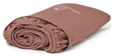 Earthy Pink Fitted Sheet: 100% Organic Cotton