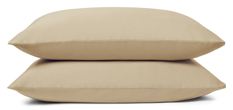 Sandy Beige Pillowcase (Set of 2): 100% Organic Cotton