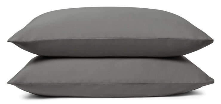 Stone Grey Pillowcase (Set of 2): 100% Organic Cotton